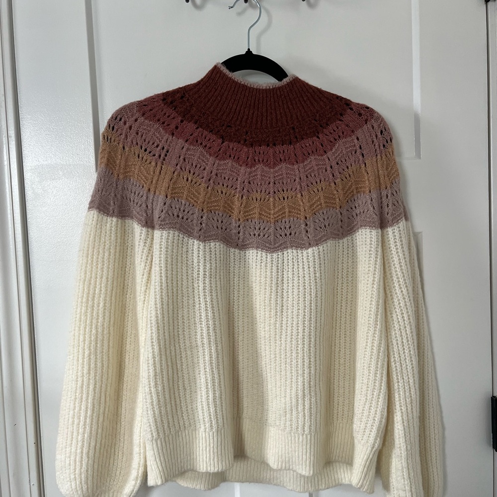 Maurices Multicolor Knit Turtleneck Sweater